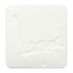 Laguna Snow White Fine Porcelain Slip - finished swatch example