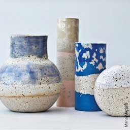 Sio-2 Luna Speckled Stoneware Clay - finished project examples by Maria Maceira