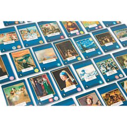 The Grand Museum of Art Game - Assortment of playing cards shown

