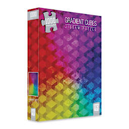 Gradient Cubes 1000 Piece Puzzle (side of box)