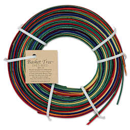 P.L. Butte Multi-Color Dyed Reed Mix - Rainbow, 1/4" Flat Oval Reed, 4 oz back