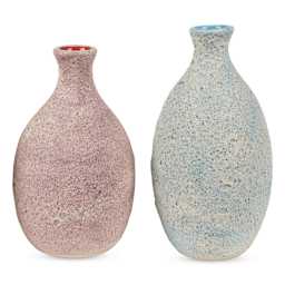 Mayco Stoneware Magma Glaze - finished vase examples