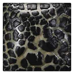 Mayco Stoneware Mudcrack Glaze - Black, fired at cone 6 oxidation