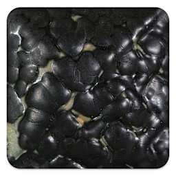 Mayco Stoneware Mudcrack Glaze - Black, fired at cone 10 reduction
