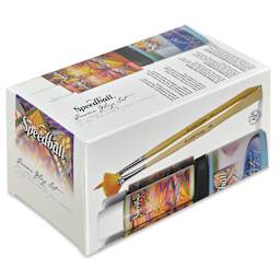 Speedball Glaze Starter Kit (Side of packaging)