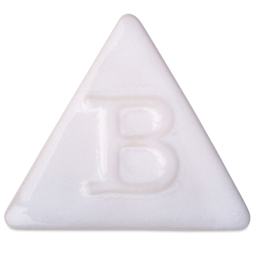 Botz Pro Glaze - Opal White, 800 ml sample fired to 1250°C / 2282°F