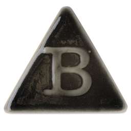 Botz Pro Glaze - Onyx Black, 800 ml sample fired to 1250°C / 2282°F