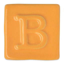 Botz Pro Glaze - Carnelian Yellow, 800 ml sample fired to 1050°C / 1922°F