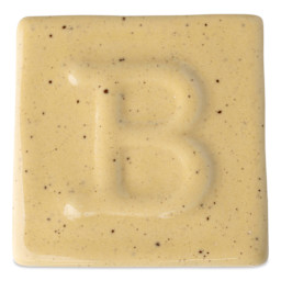 Botz Pro Glaze - Calcite Yellow, 200 ml sample fired to 1050°C / 1922°F