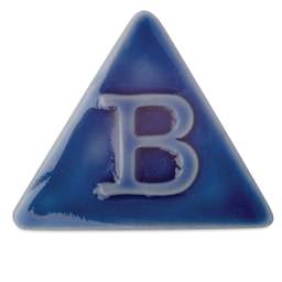 Botz Pro Glaze - Sapphire Blue, 200 ml sample fired to 1250°C / 2282°F