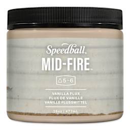 Speedball Mid-Fire Glaze - Vanilla Flux, 16 oz Jar