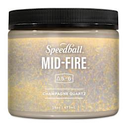 Speedball Mid-Fire Glaze - Champagne Quartz, 16 oz container