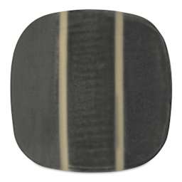 Speedball Mid-Fire Glaze - Smoke - application tile (varied thickness layers)