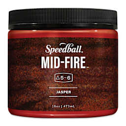 Speedball Mid-Fire Glaze - Jasper, 16 oz container