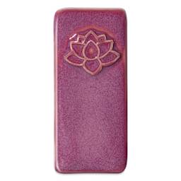 Speedball Mid-Fire Glaze - Raspberry Fizz - finished example fired at cone 6