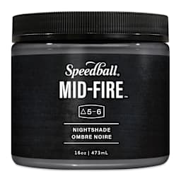 Speedball Mid-Fire Glaze - Nightshade, 16 oz container