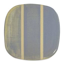 Speedball Mid-Fire Glaze - Ethereal Blue - application tile (varied thickness layers)