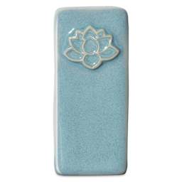 Speedball Mid-Fire Glaze - Blue Topaz - finished example fired at cone 6