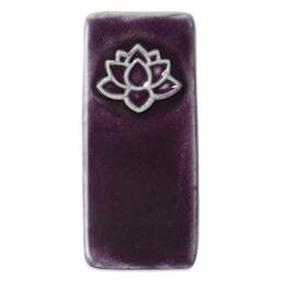 Speedball Mid-Fire Glaze - Midnight Plum - finished example fired at cone 6