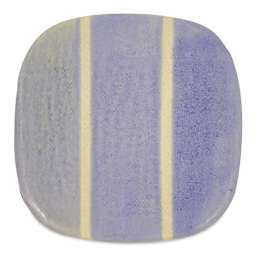 Speedball Mid-Fire Glaze - Wisteria - application tile (varied thickness layers)
