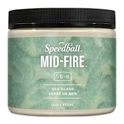 Speedball Mid-Fire Glaze - Sea Glass, 16 oz container