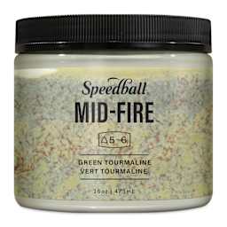 Speedball Mid-Fire Glaze - Green Tourmaline, 16 oz - front of packaging