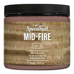 Speedball Mid-Fire Glaze - Cocoa Flux, 16 oz Jar