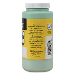 Blick Essentials Clear Glaze - Pint, features on label