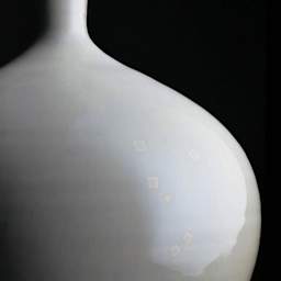 Amaco Cosmos Glaze - CO-6 Supernova close-up of finished vase