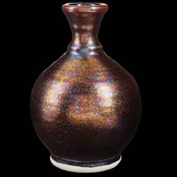 Amaco Cosmos Glaze - CO-8 Dark Star finished vase example
