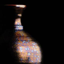 Amaco Cosmos Glaze - CO-8 Dark Star, 16 oz finished vase example close-up
