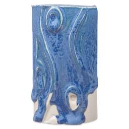 Amaco Phase Glaze - Night Rain, on White Chocolate #16