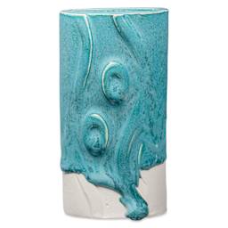 Amaco Phase Glaze - Teal Drift, on A-Mix White Stoneware No. 11
