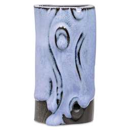 Amaco Phase Glaze - Floating Lavender, on Dark Chocolate #32