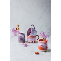 Botz Plus Glaze Enhancer - finished mug and cylindrical plant pot examples