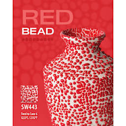 Red Bead, SW443 Fired to Cone 6 1222°C/ 2232°F