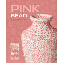 Pink Bead, SW444 Fired to Cone 6 1222°C/ 2232°F
