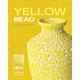 Yellow Bead, SW441 Fired to Cone 6 1222°C/ 2232°F