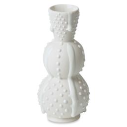 Ritual Glaze By Mayco Melt Gloop Glaze - White applied to vertical vessel