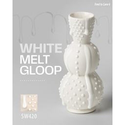 White Melt Gloop, Fired to Cone 6