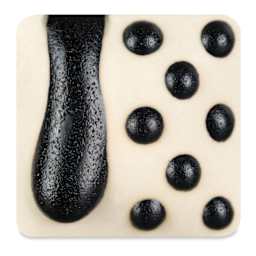 Ritual Glaze By Mayco Melt Gloop Glaze - Black fired to cone 10 reduction