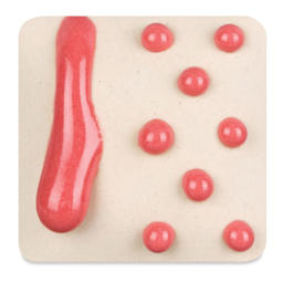 Ritual Glaze By Mayco Melt Gloop Glaze - Hot Pink fired to cone 6 oxidation