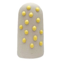 Ritual Glaze Melt Gloop Glaze - Yellow - finished example, dots