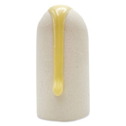 Ritual Glaze Melt Gloop Glaze - Pastel Yellow - finished example