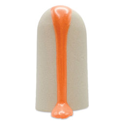 Ritual Glaze Melt Gloop Glaze - Pastel Orange - finished example