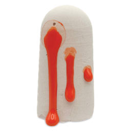 Ritual Glaze Melt Gloop Glaze - Orange - finished example