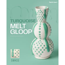 Turquoise Melt Gloop, Fired to Cone 6