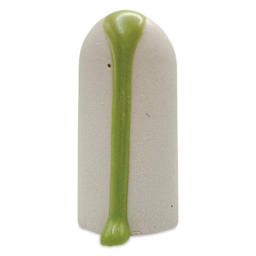 Ritual Glaze Melt Gloop Glaze - Pastel Green - finished example