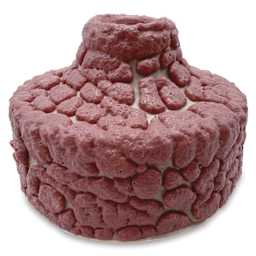 Ritual Glaze Moon Rocks Glaze - Hot Pink - finished example, close-up