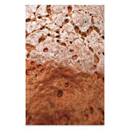 Ritual Glaze Moon Rocks Glaze - Orange - finished example, close-up